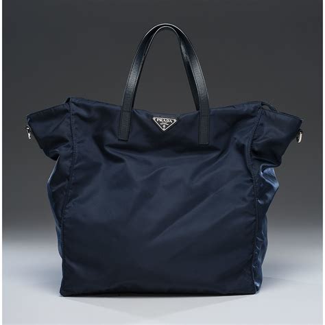 prada large nylon zip tote with strap|Prada tessuto nylon price.